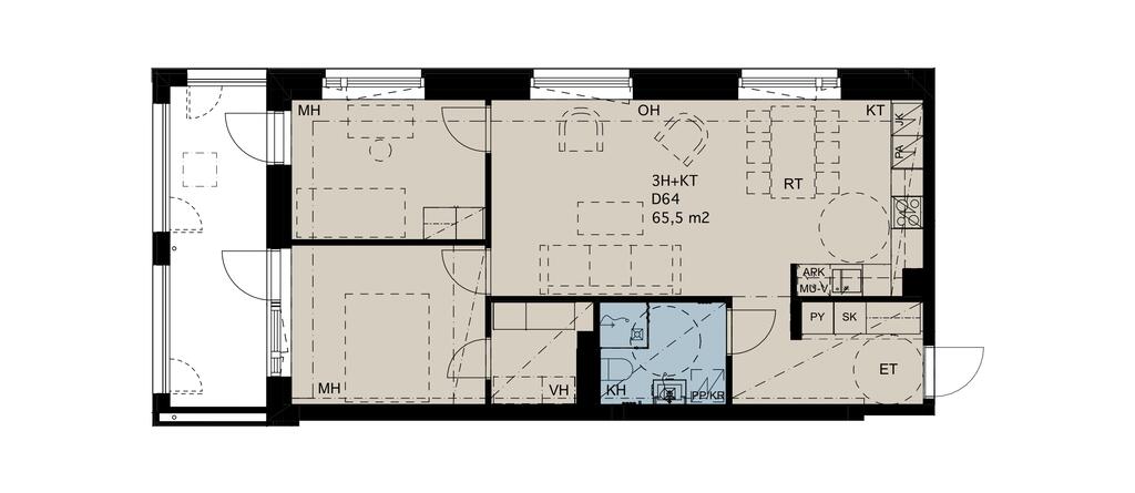 Maunulantie 21 D64, kuva 1