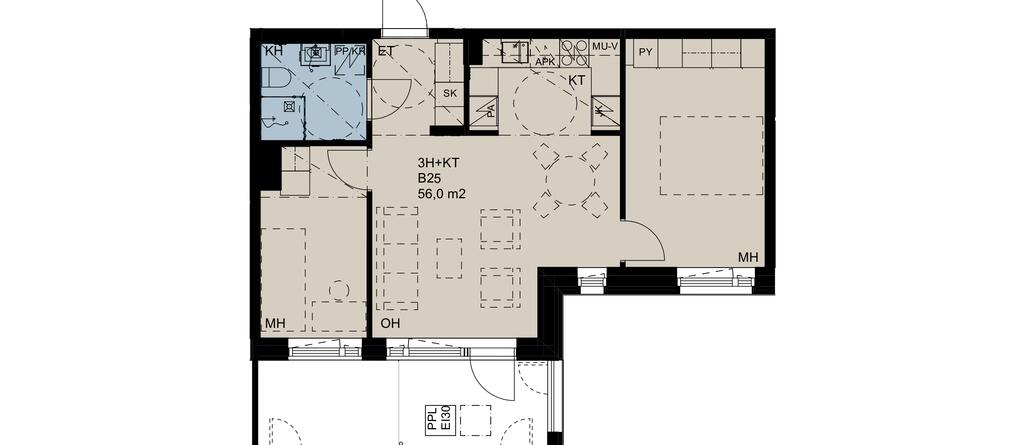 Maunulantie 25 B33, kuva 1