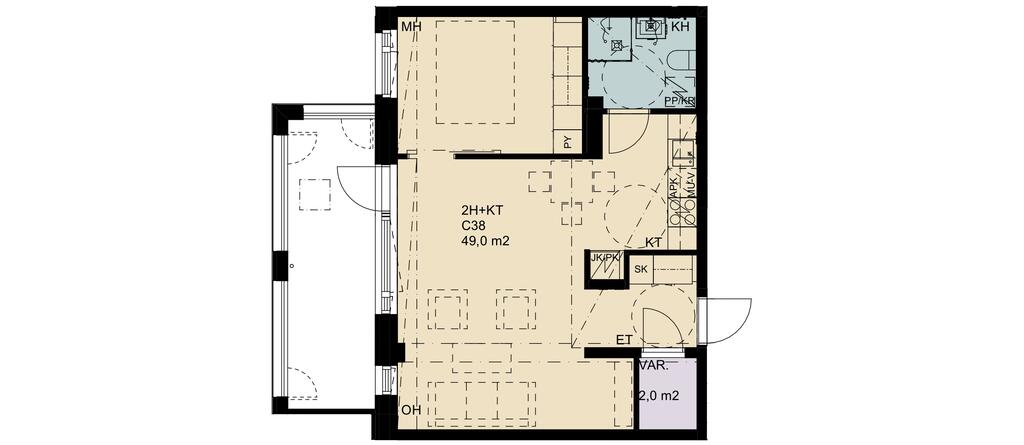 Maunulantie 25 C38, kuva 1