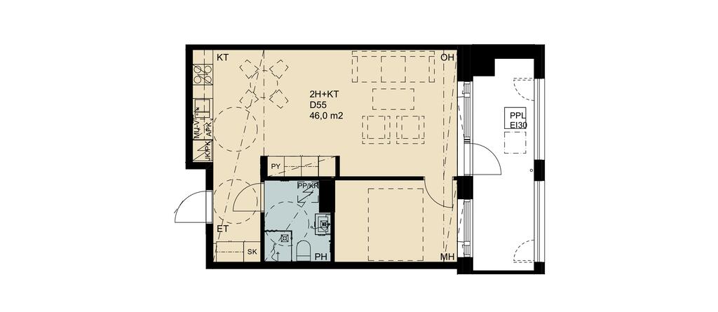 Maunulantie 25 D55, kuva 1