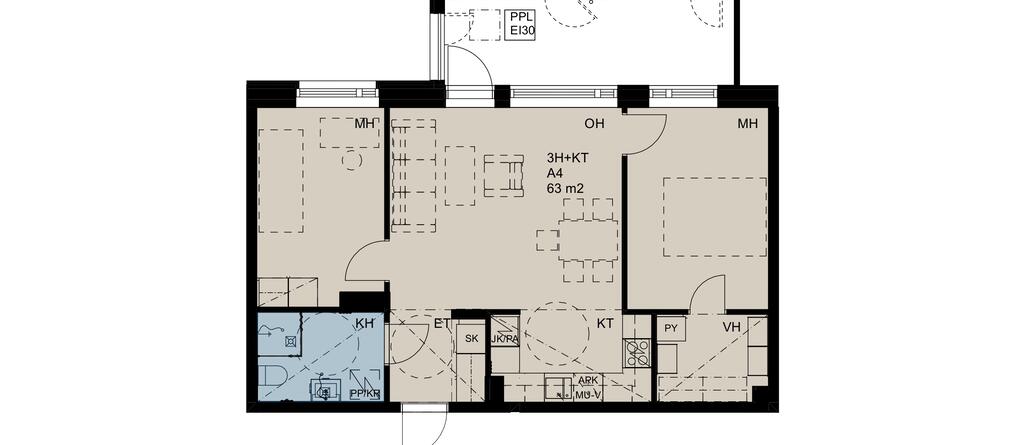 Maunulantie 21, Maunulanpolku 1 A19, kuva 1