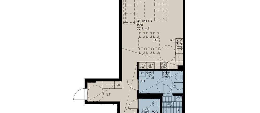 Maunulantie 21, Maunulanpolku 1 B43, kuva 1