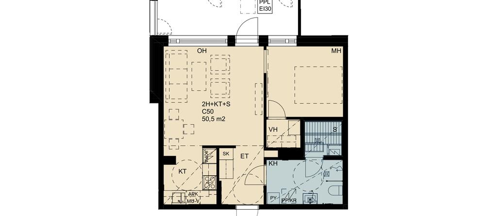 Maunulantie 21, Maunulanpolku 1 C58, kuva 1