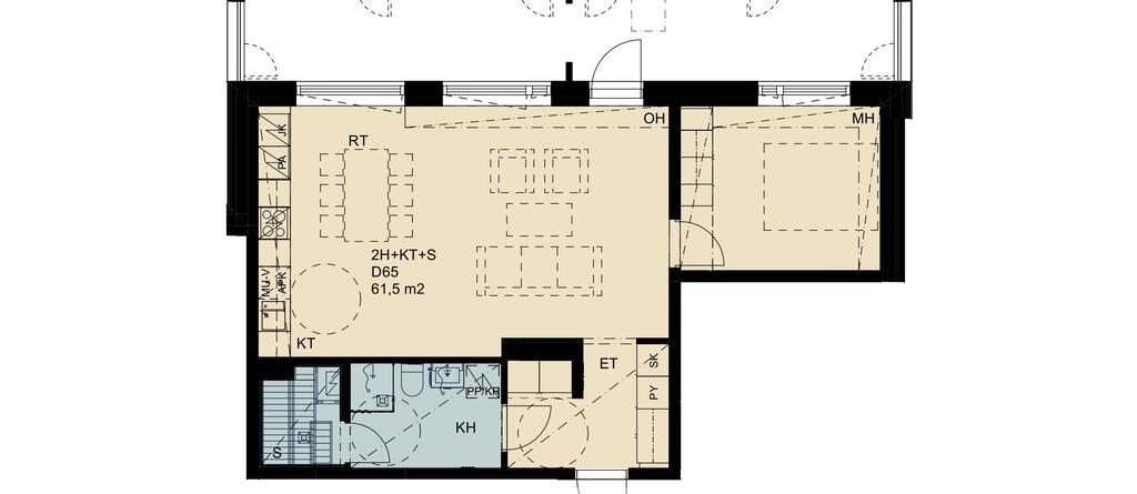 Maunulantie 21, Maunulanpolku 1 D65, kuva 1