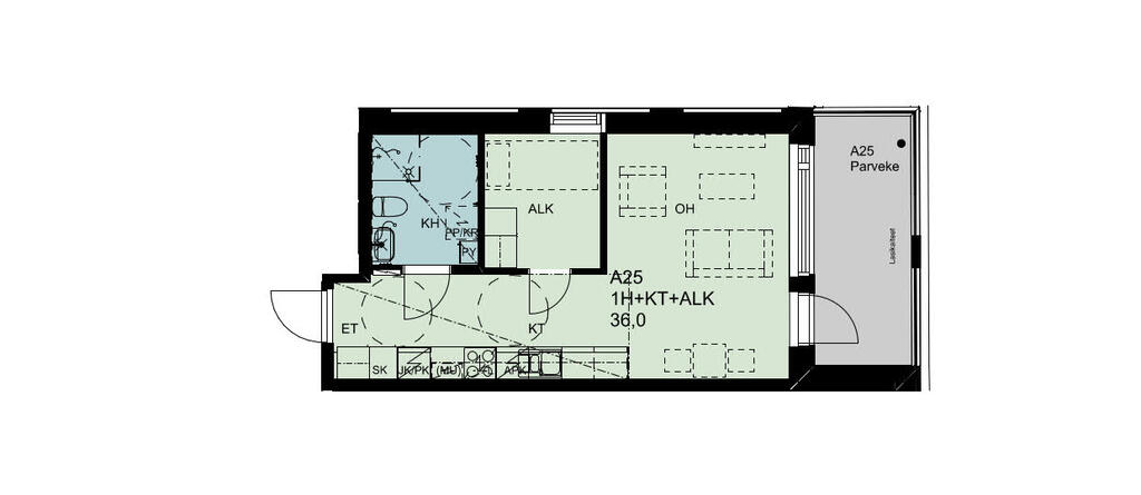 Länsisatamankatu 41 A25, kuva 1
