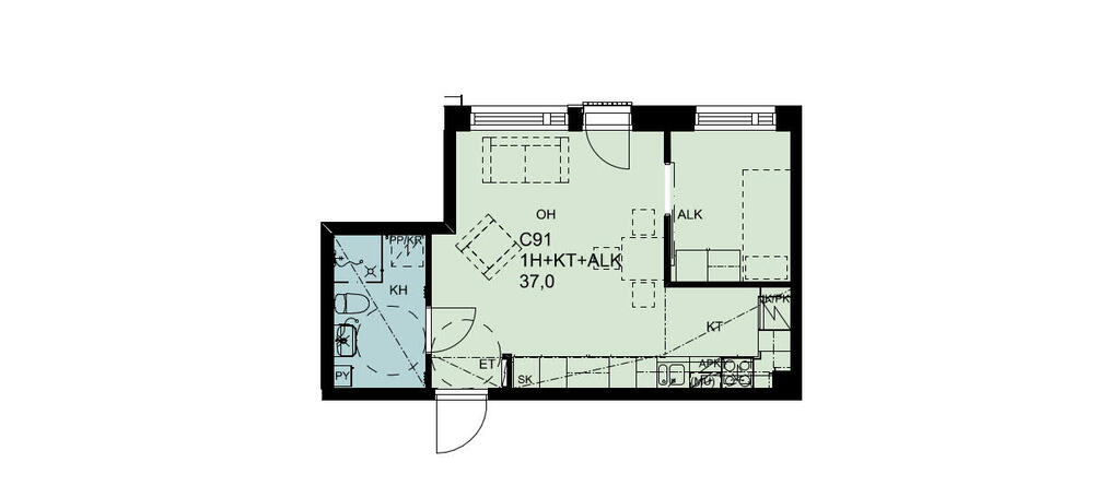 Länsisatamankatu 41 C91, kuva 1