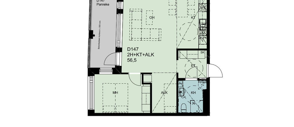 Länsisatamankatu 41 D155, kuva 1