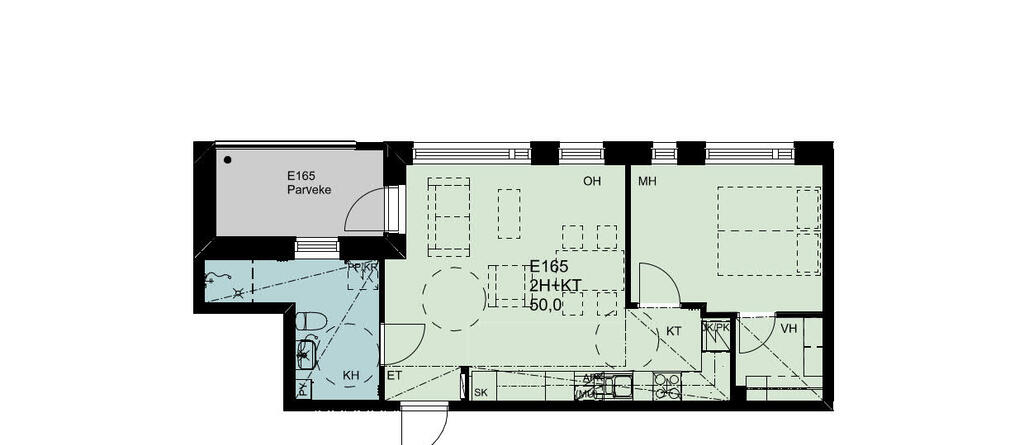 Länsisatamankatu 41 E201, kuva 1